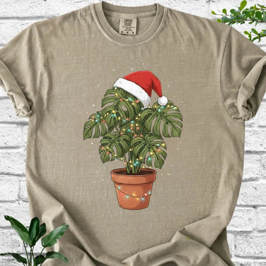 Merry Monstera Plantmas T-Shirt