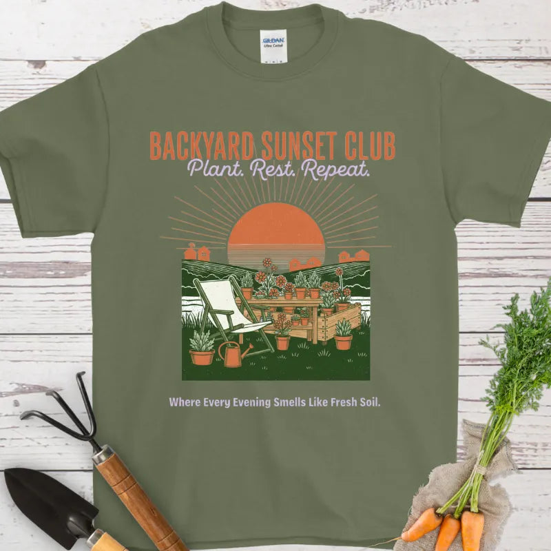 Backyard Sunset Club T-Shirt