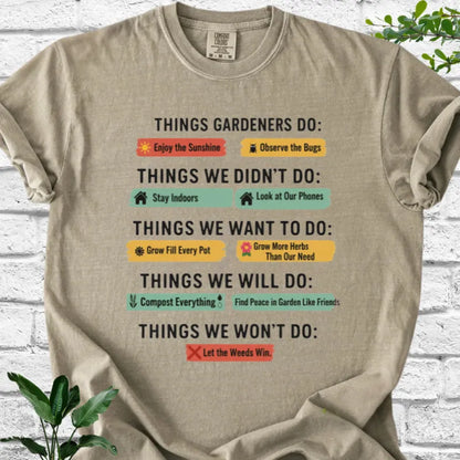 Things Gardeners Do T-Shirt