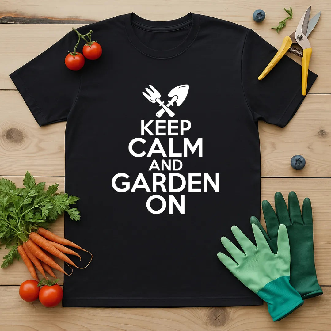 Keep Calm and Garden On T-Shirt