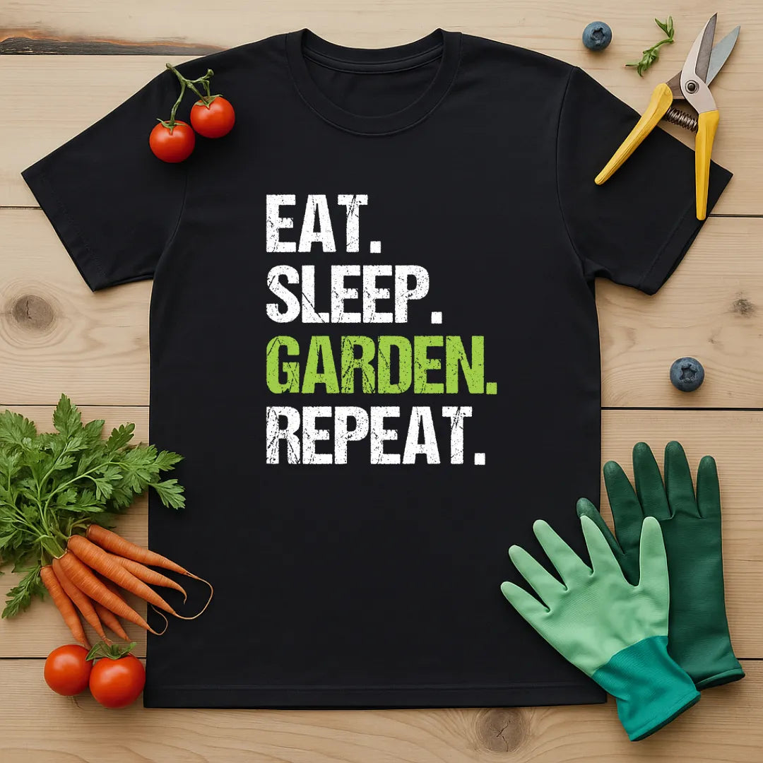 Eat. Sleep. Garden. Repeat. T-Shirt