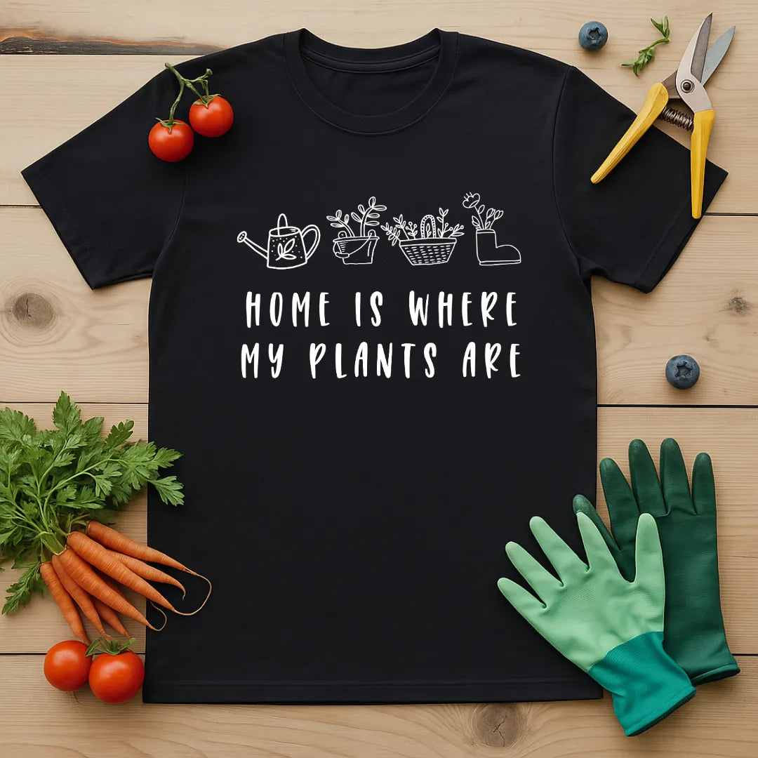 Home Is Where My Plants Are T-Shirt