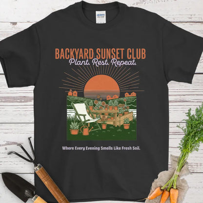 Backyard Sunset Club T-Shirt