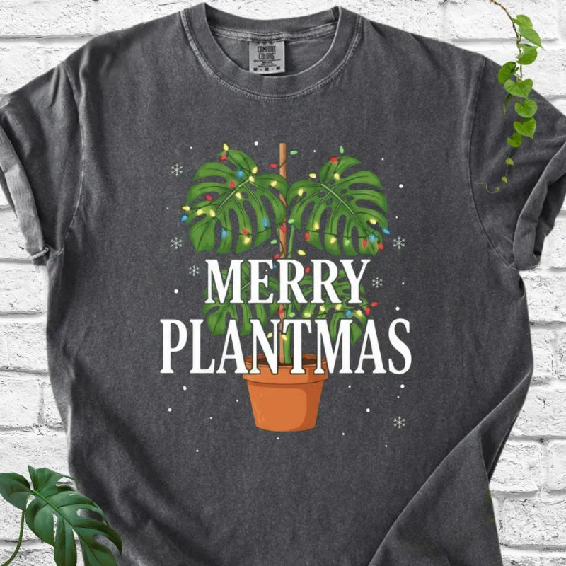 Monstera Merry Plantmas T-Shirt