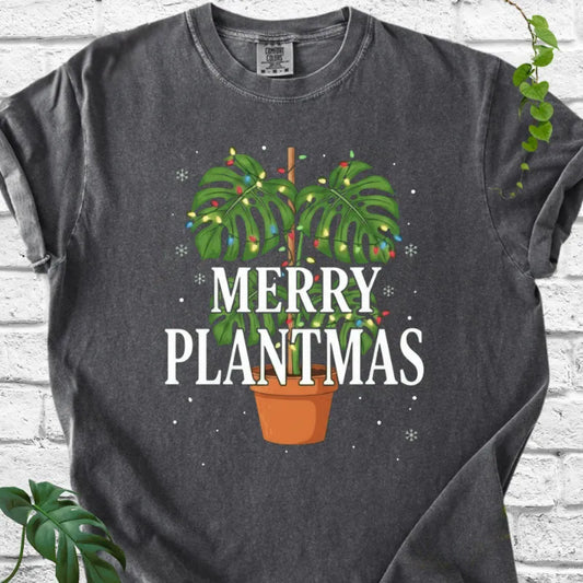 Monstera Merry Plantmas T-Shirt
