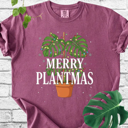 Monstera Merry Plantmas T-Shirt