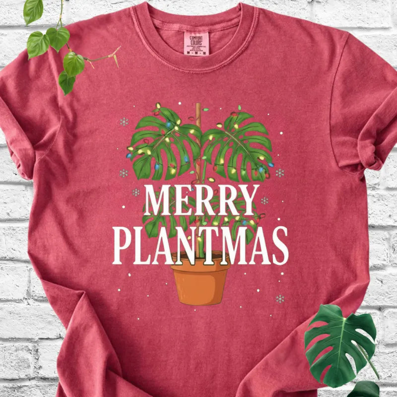 Monstera Merry Plantmas T-Shirt