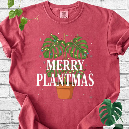 Monstera Merry Plantmas T-Shirt
