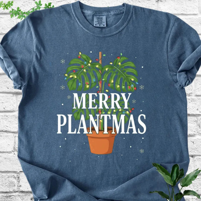Monstera Merry Plantmas T-Shirt