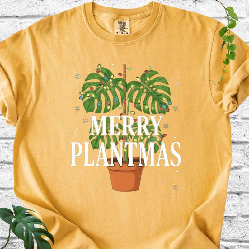 Monstera Merry Plantmas T-Shirt
