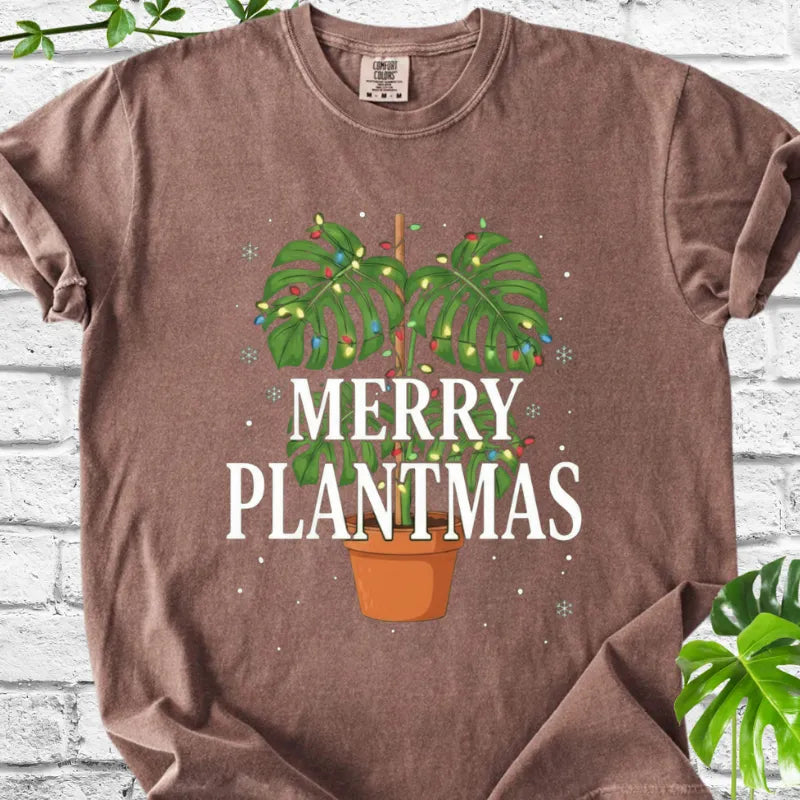 Monstera Merry Plantmas T-Shirt