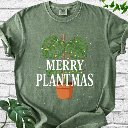 Monstera Merry Plantmas T-Shirt