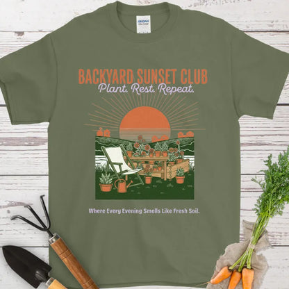 Backyard Sunset Club T-Shirt