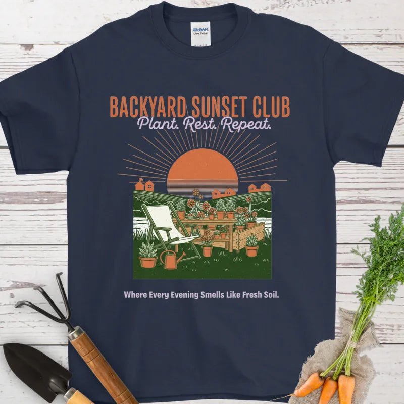 Backyard Sunset Club T-Shirt