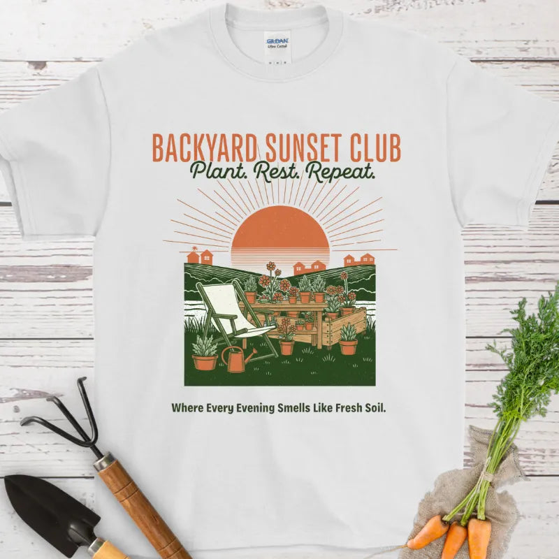 Backyard Sunset Club T-Shirt