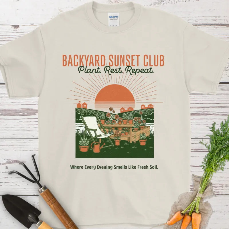 Backyard Sunset Club T-Shirt