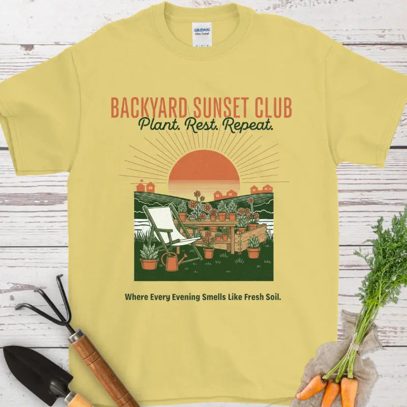 Backyard Sunset Club T-Shirt