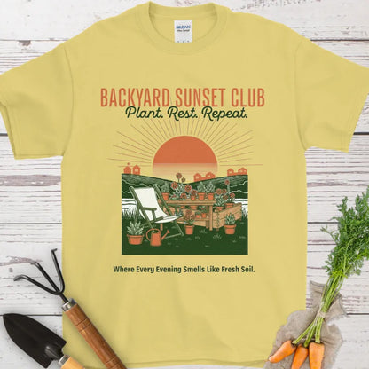 Backyard Sunset Club T-Shirt