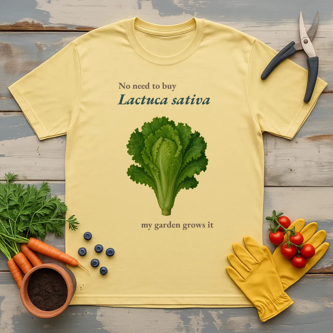 My Garden Grows Lactuca Sativa T-Shirt