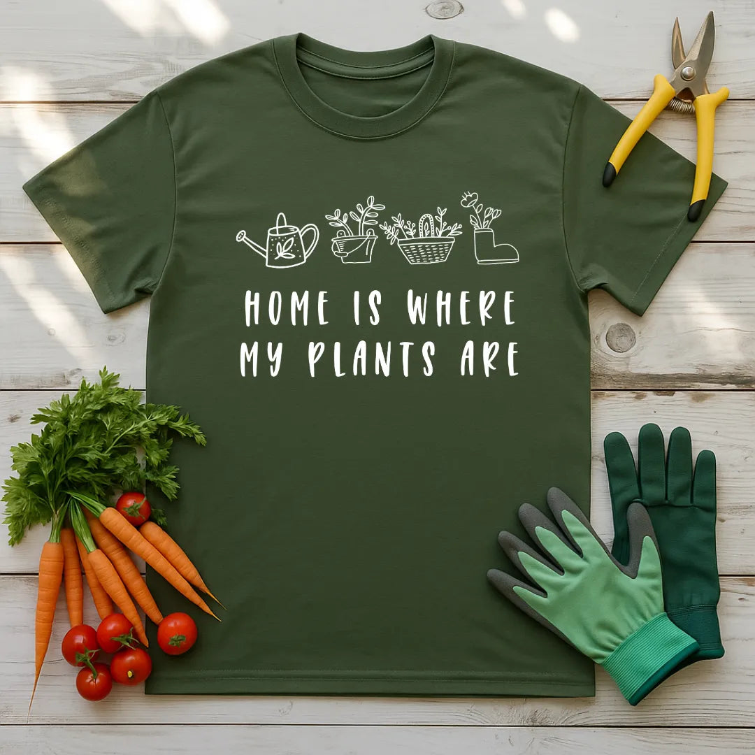 Home Is Where My Plants Are T-Shirt