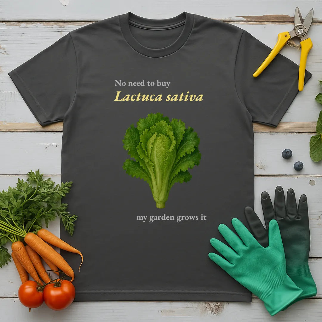 My Garden Grows Lactuca Sativa T-Shirt