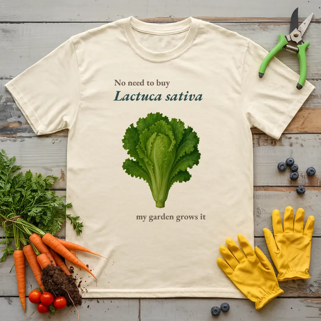 My Garden Grows Lactuca Sativa T-Shirt