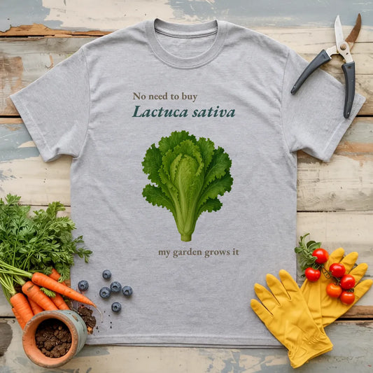 My Garden Grows Lactuca Sativa T-Shirt